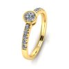 Inel logodnă diamant aur alb Solitaire III-5