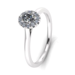 inel diamant aur alb 18k Solitaire III 12